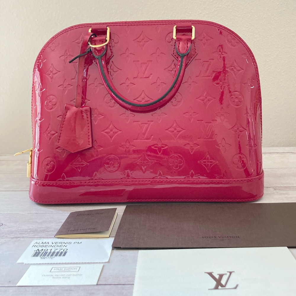 ❣️SOLD LV Alma Vernis PM Rose Indien - Picture 4 of 16
